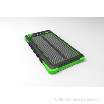 Waterproof solar power bank, dual USB port
